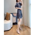 Soft Dark Grey Belted Waist MINI DRESS SIZE 0-5 UK Collections