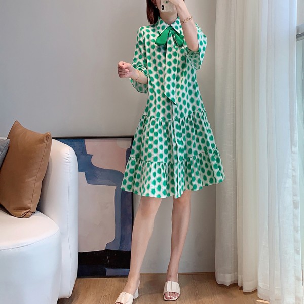 New Summer Collections Luxury Cotton Flare Sleeves Mini Shirt Dress XS-XL